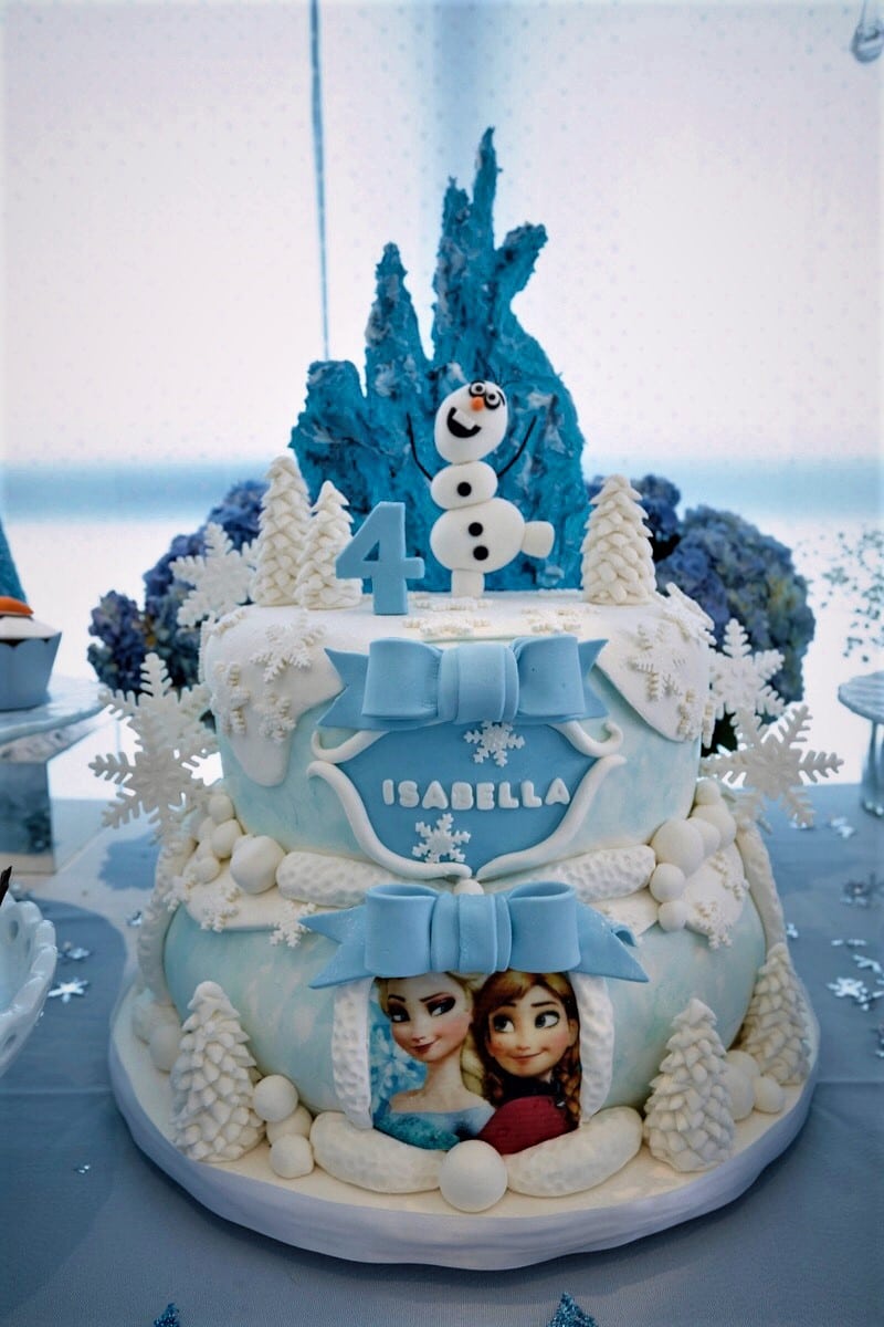 Torta Frozen in Pasta di Zucchero: Magia di Elsa